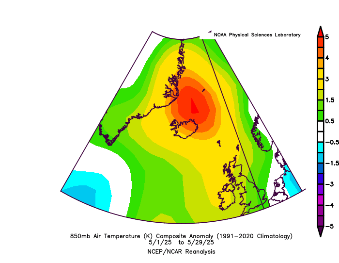 MAÍ: HÆSTI MEÐALHITI Á VEÐURSTÖÐ FRÁ UPPHAFI!